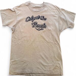 Source-unknown Men's Cream and Tan T-shirt